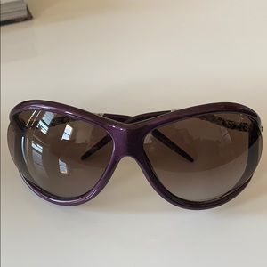 Roberto Cavalli purple serpent sunglasses